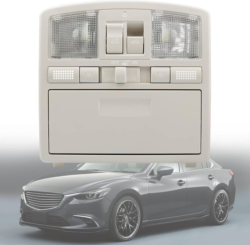 Gledewen وحدة إضاءة LED للقراءة في الكونسول العلوي بديل لسيارة مازدا 6 2009-2013، CX9 2010-2015، نسخة مطورة من وحدة مفتاح السقف - Image 1